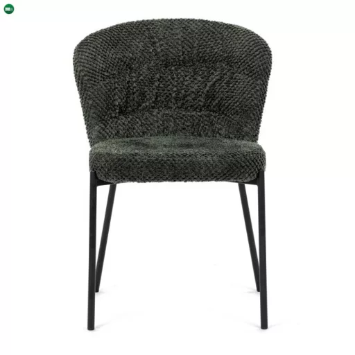 Zöld Bouclé Étkezőszék. CT-W1077 GRN2