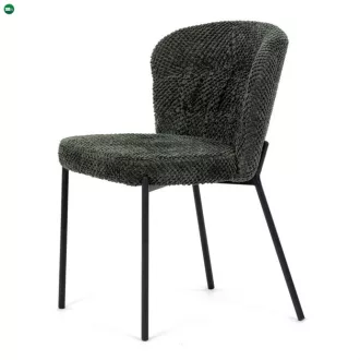 Zöld Bouclé Étkezőszék. CT-W1077 GRN2