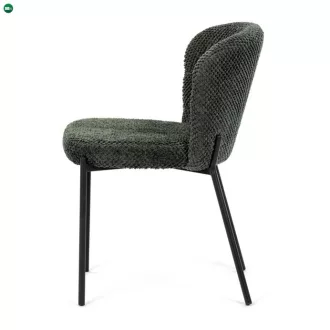 Zöld Bouclé Étkezőszék. CT-W1077 GRN2