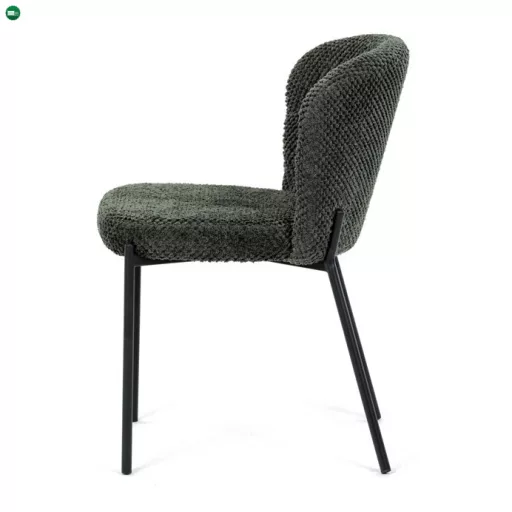 Zöld Bouclé Étkezőszék. CT-W1077 GRN2