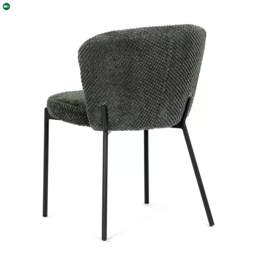 Zöld Bouclé Étkezőszék. CT-W1077 GRN2
