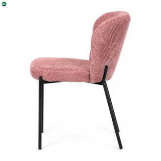 Étkezőszék rózsaszín bouclé szövettel. CT-W1077 PINK2