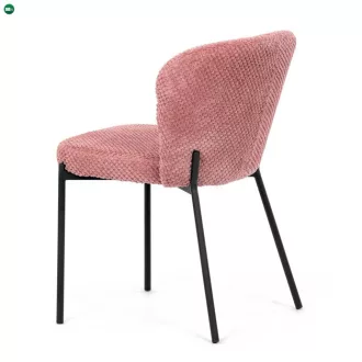 Étkezőszék rózsaszín bouclé szövettel. CT-W1077 PINK2