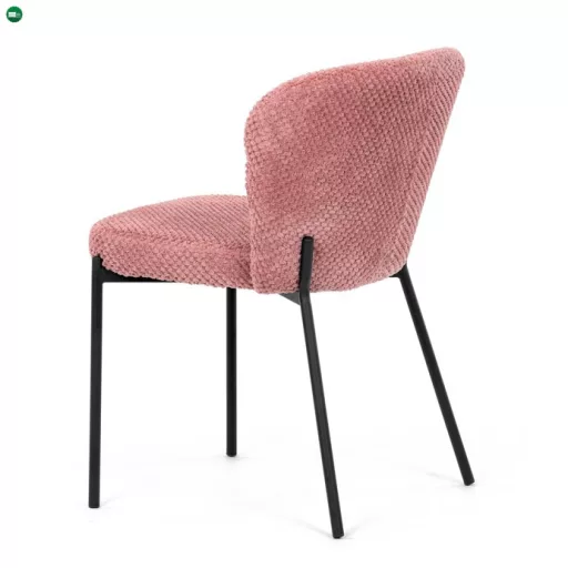 Étkezőszék rózsaszín bouclé szövettel. CT-W1077 PINK2