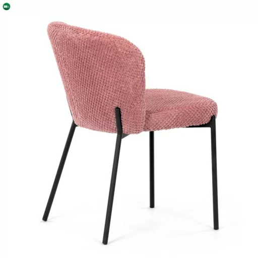 Étkezőszék rózsaszín bouclé szövettel. CT-W1077 PINK2