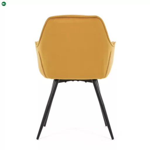 Étkezőszék sárga bársony DCH-421 YEL4