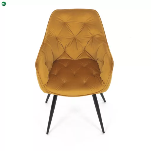 Étkezőszék sárga bársony DCH-421 YEL4