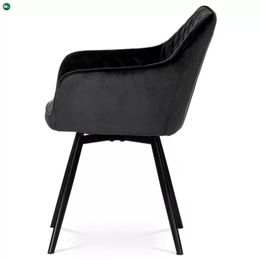 Fekete Bársony Étkezőszék. DCH-425 BK4