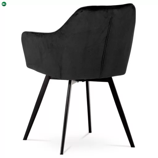 Fekete Bársony Étkezőszék. DCH-425 BK4