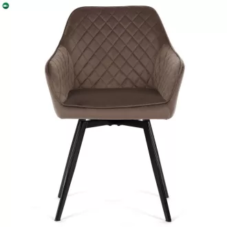 Étkezőszék barna bársony DCH-425 BR4