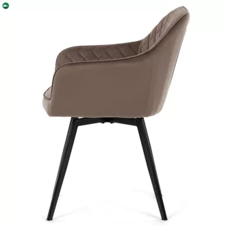 Étkezőszék barna bársony DCH-425 BR4