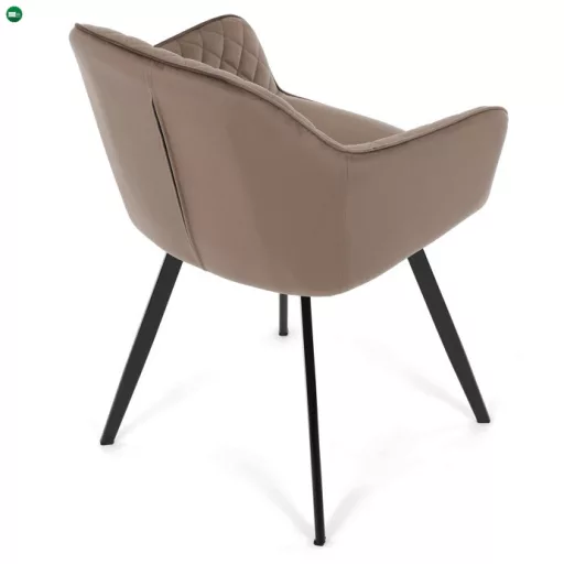 Étkezőszék barna bársony DCH-425 BR4