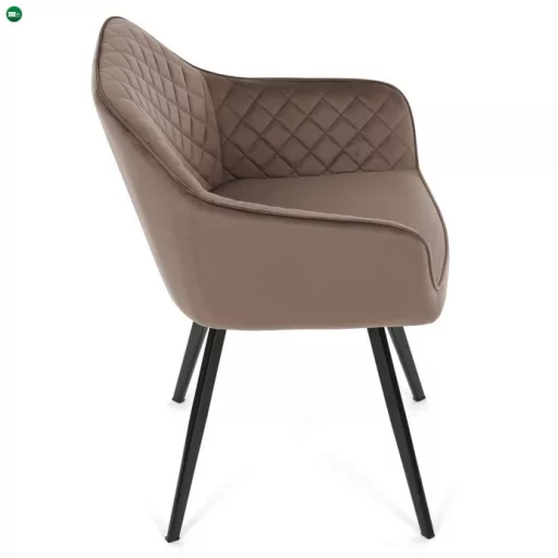 Étkezőszék barna bársony DCH-425 BR4