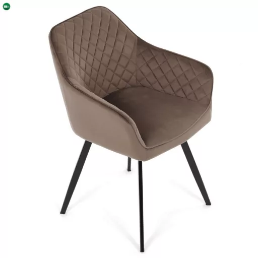 Étkezőszék barna bársony DCH-425 BR4