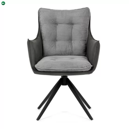 Szürke kordbársony Étkezőszék. DCH-D1345 GREY2