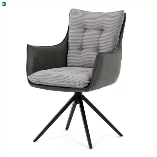 Szürke kordbársony Étkezőszék. DCH-D1345 GREY2