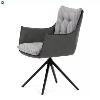 Szürke kordbársony Étkezőszék. DCH-D1345 GREY2
