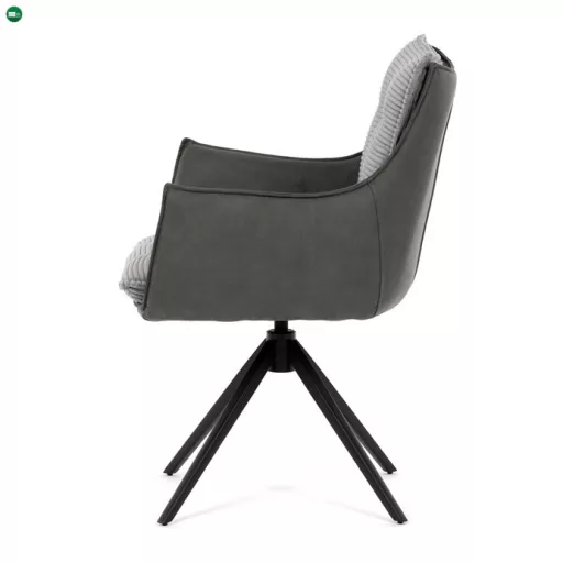 Szürke kordbársony Étkezőszék. DCH-D1345 GREY2