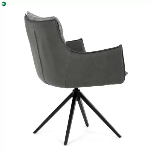 Szürke kordbársony Étkezőszék. DCH-D1345 GREY2