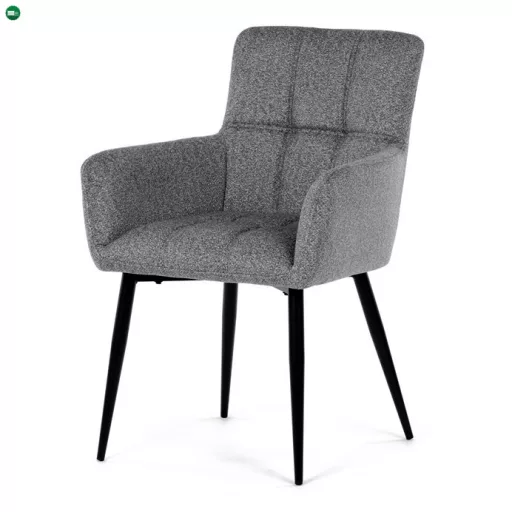 Szürke Szövet Étkezőszék, Ezüst Árnyalattal. DCH-P3146 SIL2