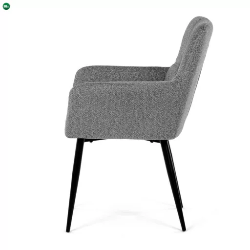 Szürke Szövet Étkezőszék, Ezüst Árnyalattal. DCH-P3146 SIL2