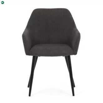   Étkezőszék szürke kordbársony kárpittal – DCH-V4009 GREY6