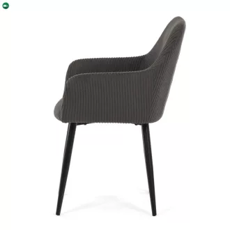   Étkezőszék szürke kordbársony kárpittal – DCH-V4009 GREY6