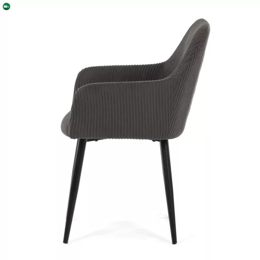 Étkezőszék szürke kordbársony kárpittal – DCH-V4009 GREY6