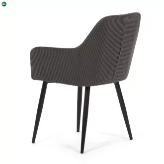   Étkezőszék szürke kordbársony kárpittal – DCH-V4009 GREY6