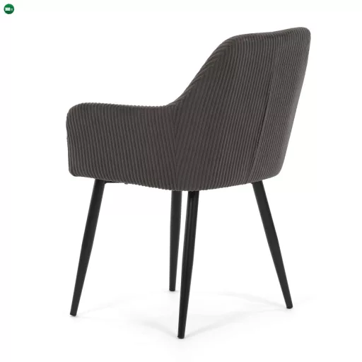 Étkezőszék szürke kordbársony kárpittal – DCH-V4009 GREY6