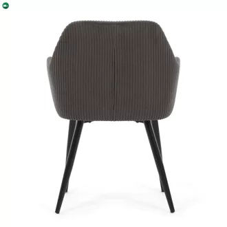   Étkezőszék szürke kordbársony kárpittal – DCH-V4009 GREY6