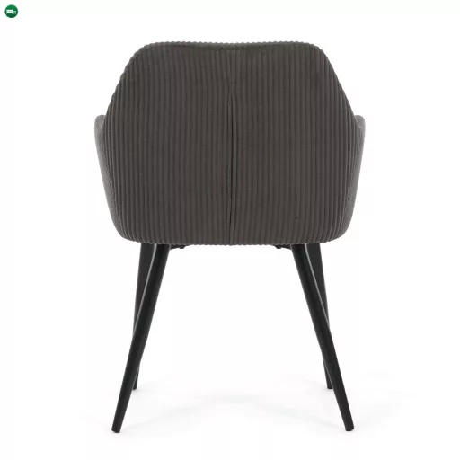 Étkezőszék szürke kordbársony kárpittal – DCH-V4009 GREY6