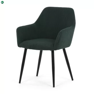 Étkezőszék zöld kordbársony kárpittal DCH-V4009 GRN6