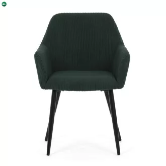 Étkezőszék zöld kordbársony kárpittal DCH-V4009 GRN6