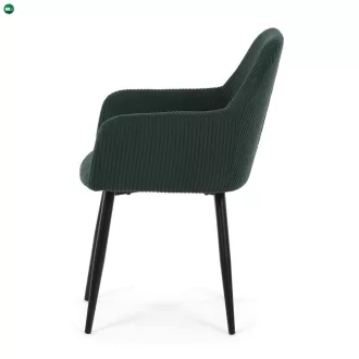 Étkezőszék zöld kordbársony kárpittal DCH-V4009 GRN6