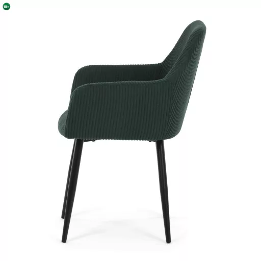 Étkezőszék zöld kordbársony kárpittal DCH-V4009 GRN6