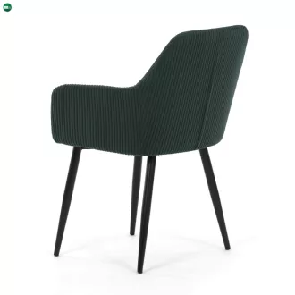 Étkezőszék zöld kordbársony kárpittal DCH-V4009 GRN6