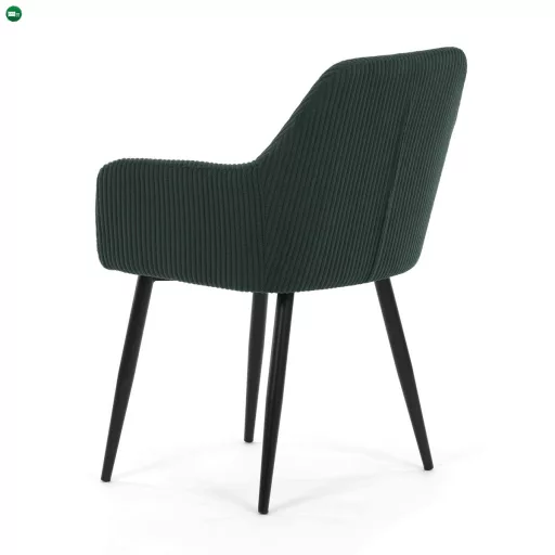 Étkezőszék zöld kordbársony kárpittal DCH-V4009 GRN6