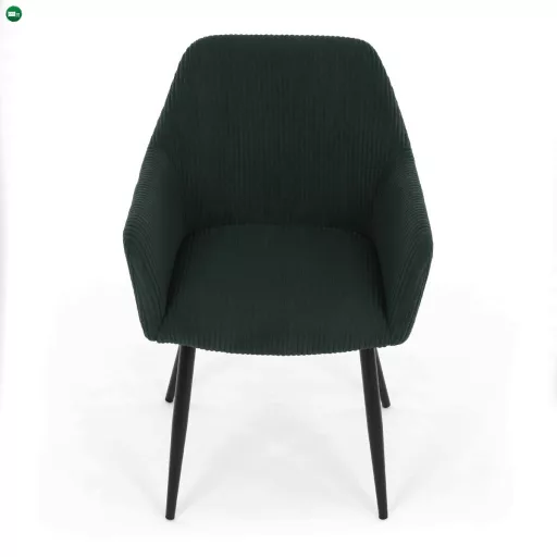 Étkezőszék zöld kordbársony kárpittal DCH-V4009 GRN6
