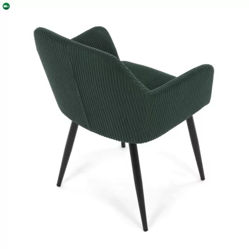 Étkezőszék zöld kordbársony kárpittal DCH-V4009 GRN6