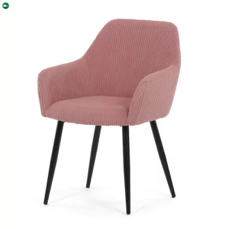   Étkezőszék rózsaszín kordbársony kárpittal – DCH-V4009 PINK6
