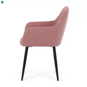   Étkezőszék rózsaszín kordbársony kárpittal – DCH-V4009 PINK6