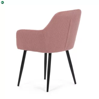   Étkezőszék rózsaszín kordbársony kárpittal – DCH-V4009 PINK6