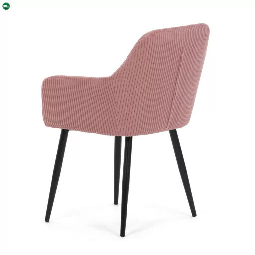 Étkezőszék rózsaszín kordbársony kárpittal – DCH-V4009 PINK6