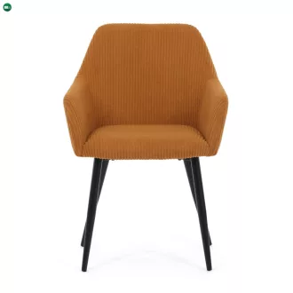   Étkezőszék sárga kordbársony kárpittal – DCH-V4009 YEL6