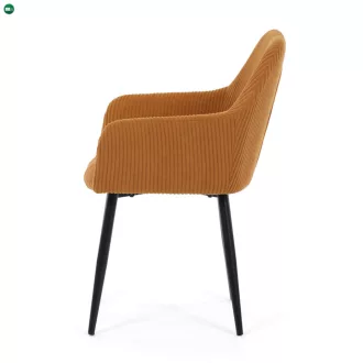   Étkezőszék sárga kordbársony kárpittal – DCH-V4009 YEL6
