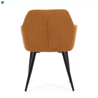   Étkezőszék sárga kordbársony kárpittal – DCH-V4009 YEL6