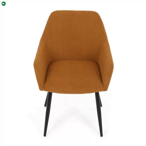 Étkezőszék sárga kordbársony kárpittal – DCH-V4009 YEL6