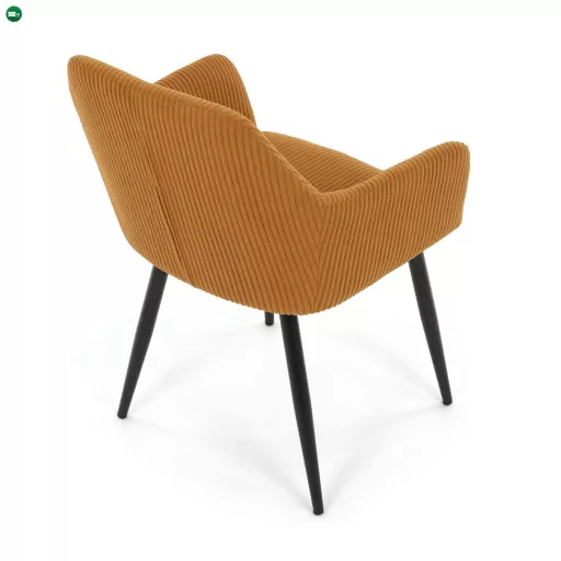 Étkezőszék sárga kordbársony kárpittal – DCH-V4009 YEL6