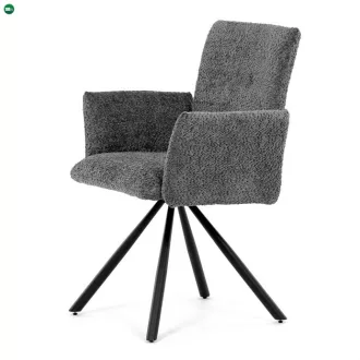 Szürke Bouclé Étkezőszék. DCH-W1117 GREY2